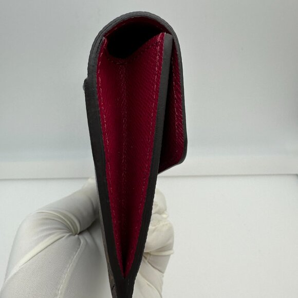 Louis Vuitton Monogram Portefeuille Sarah Wallet with Rose Red Interior - Picture 5 of 9